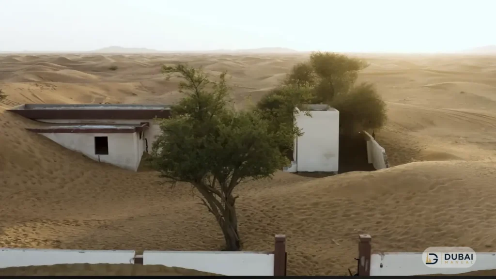Al Madam buried houses