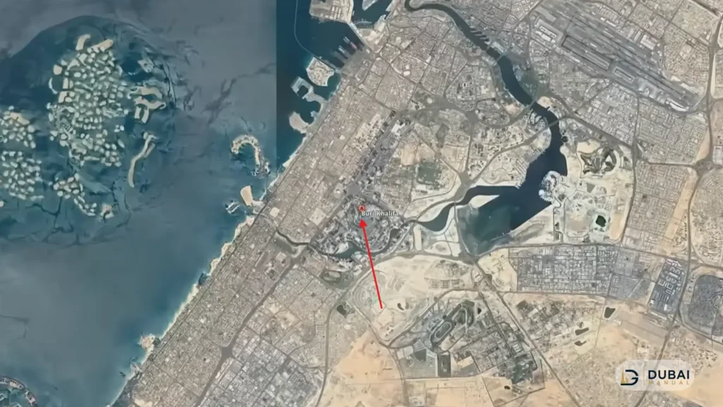 Burj Khalifa location