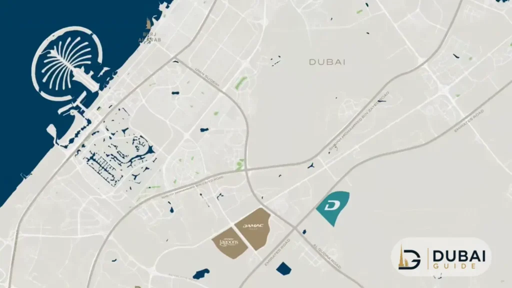 Damac Islands Map