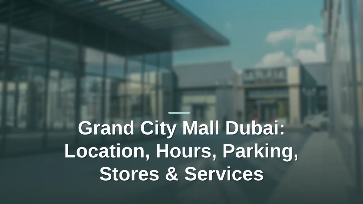 grand city mall dubai