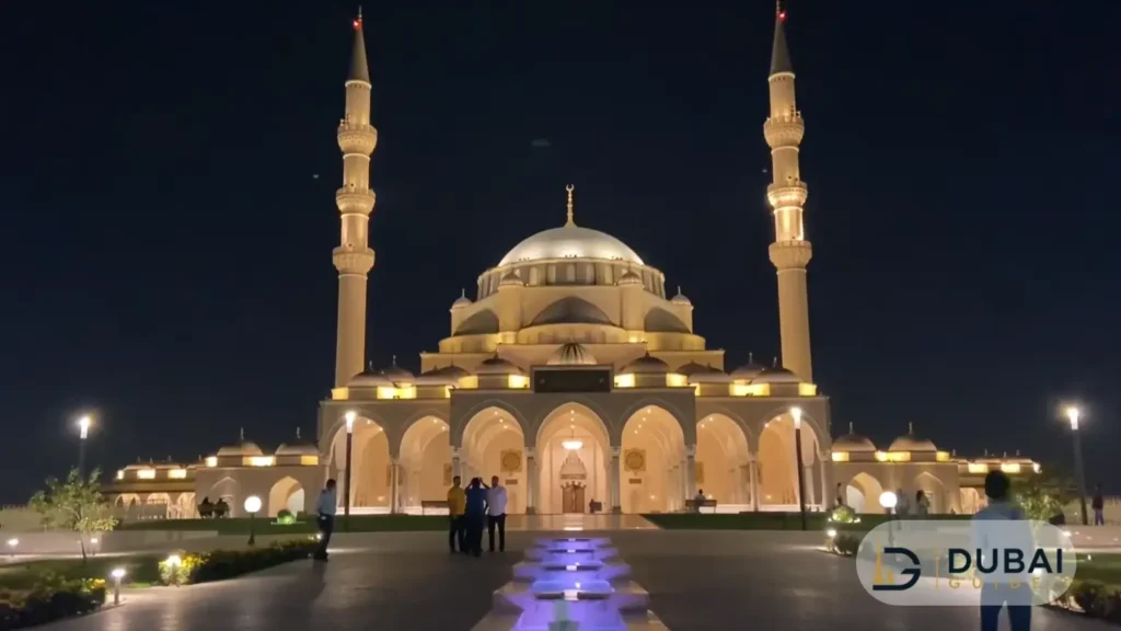 Sharjah Mosque Night View