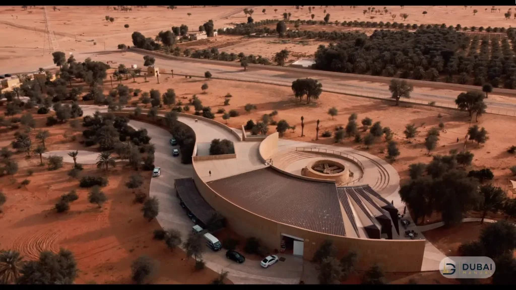 Aerial view of Mleiha Archaeological Centre in Sharjah's Central Region