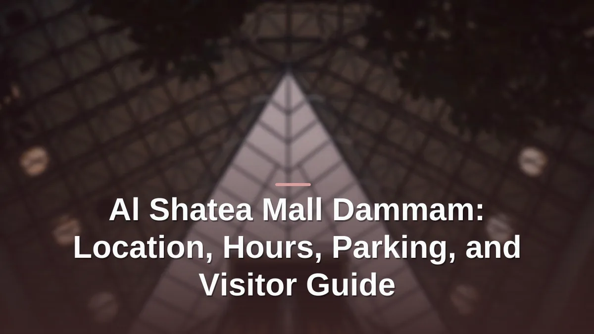 Al shatea mall dammam