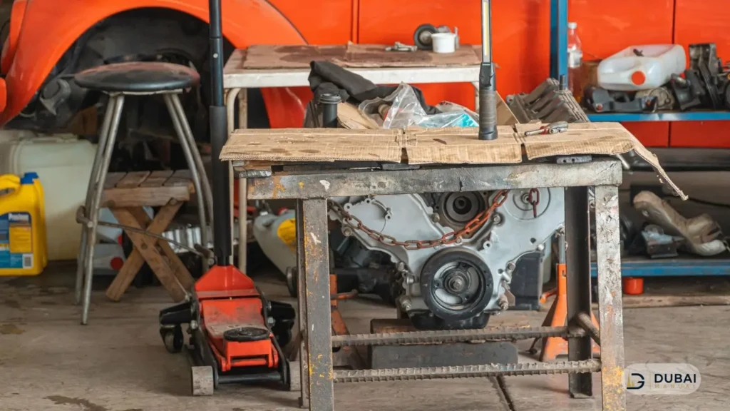 Car parts workshop