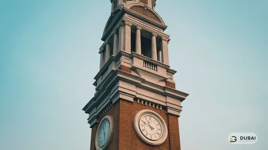 Clock tower against a clear sky