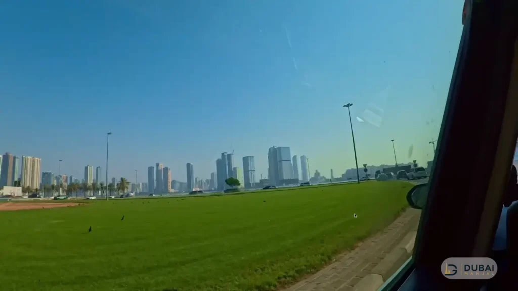 Driving toward Sharjah on the Dubai Sharjah road near Sahara Centre