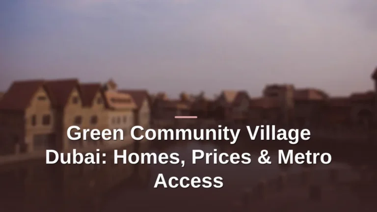 green community village dubai