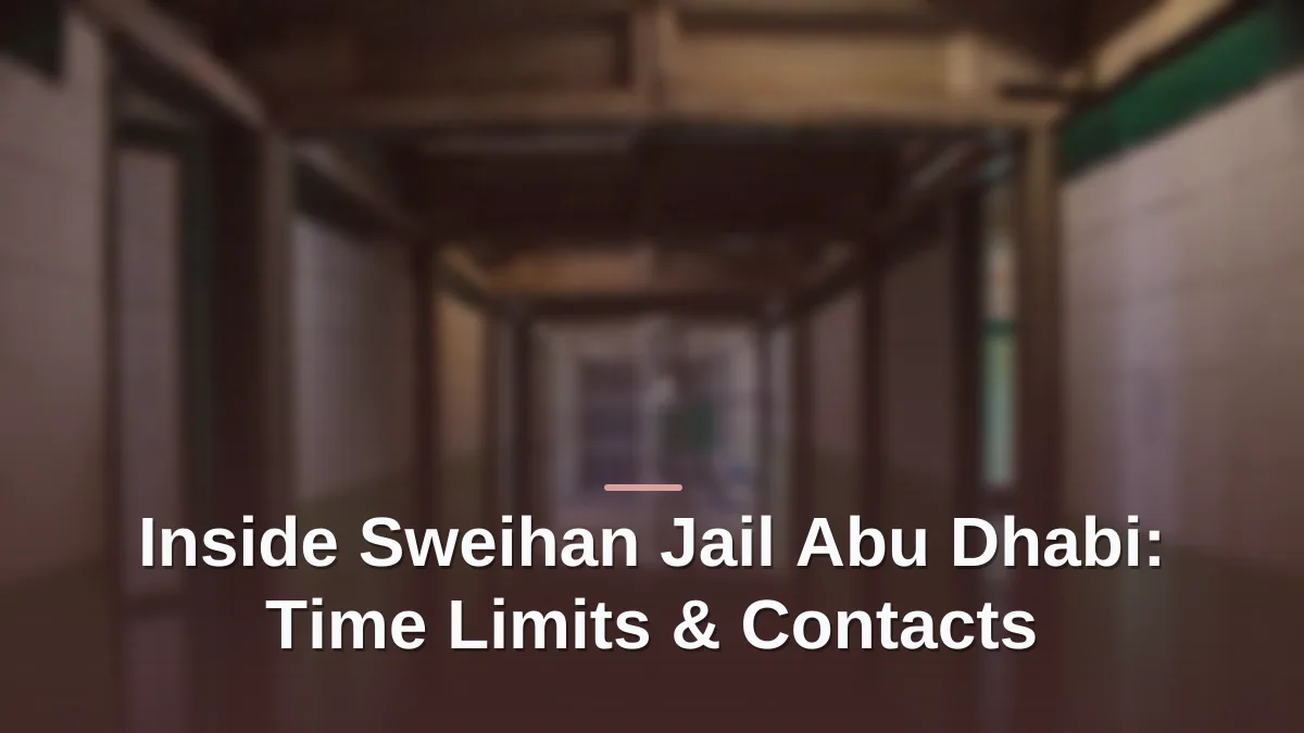 Inside sweihan jail abu dhabi