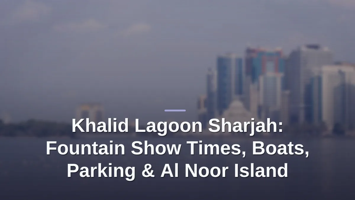 Khalid lagoon