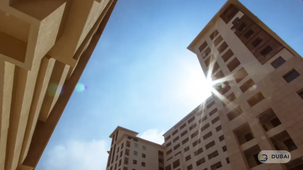 Residential towers near Etihad Plaza, Khalifa City