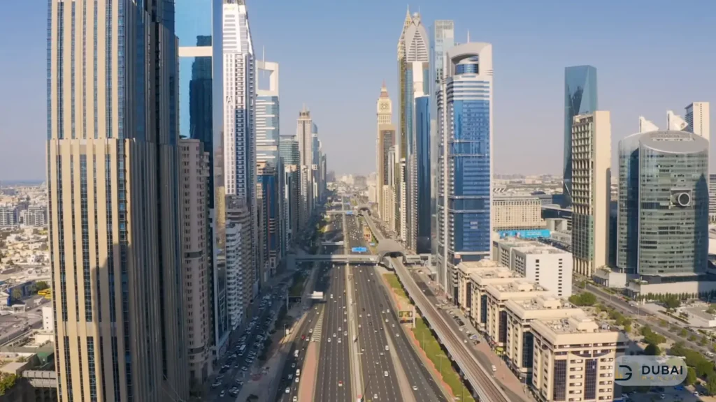 Sheikh Zayed Road towers in Dubai