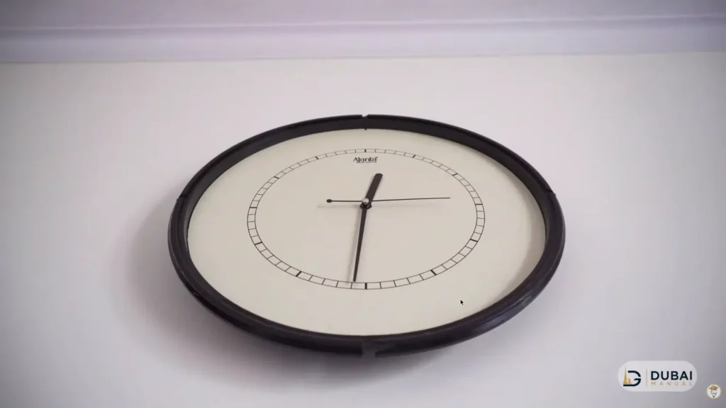 Wall clock showing the passage of time