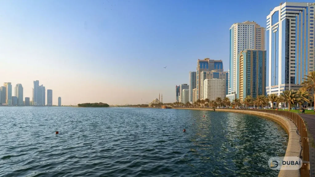 Waterfront corniche in Sharjah